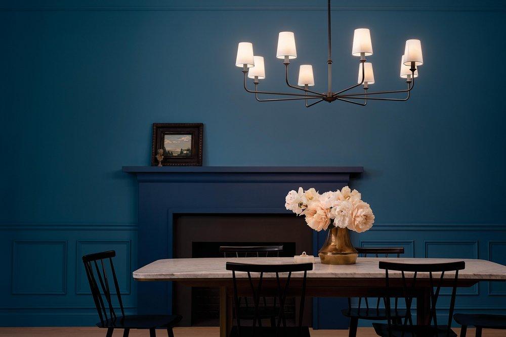 Kichler Lighting Black 25W 8-Light 1-Tier Incandescent Chandelier 