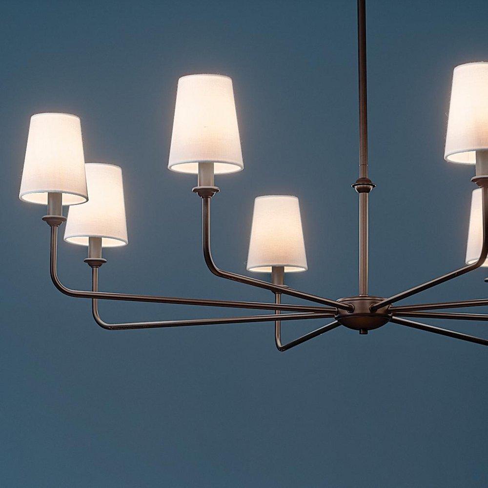 Kichler Lighting Black 25W 8-Light 1-Tier Incandescent Chandelier 