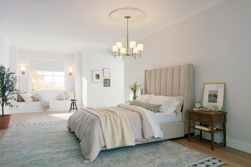 Kichler Lighting Brushed Natural Brass 28 x 62-3/4 in. 40W 6-Light 1-Tier Incandescent Chandelier 