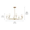 CHANDELIER 8LT 