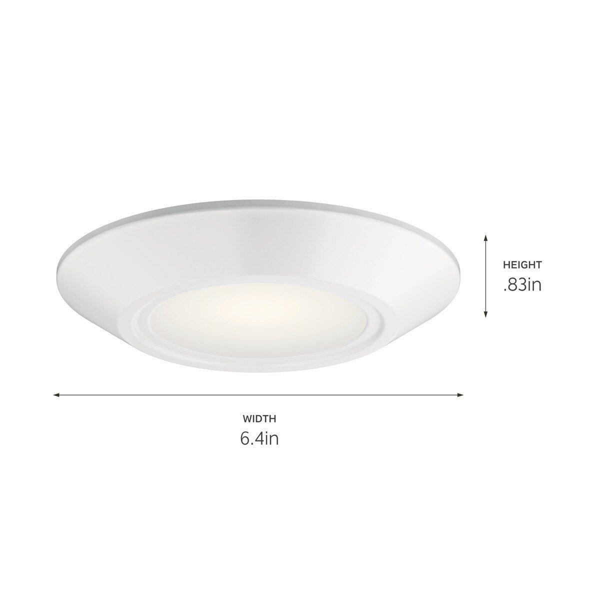 Kichler Lighting White 1-3/10 in. 14.5W LED Recessed Housing & Trim 