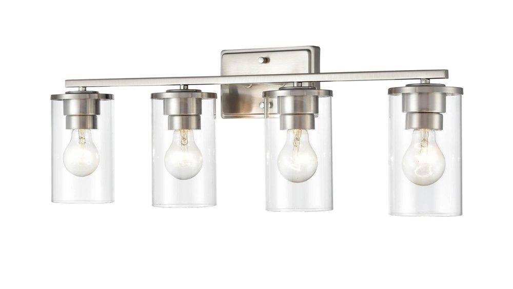 4-Light Vanity Fixture in Brushed Nickel 