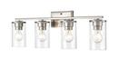 4-Light Vanity Fixture in Brushed Nickel
