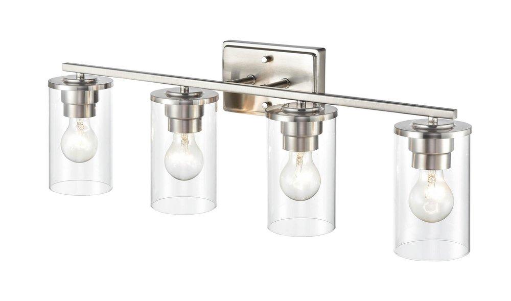4-Light Vanity Fixture in Brushed Nickel 