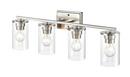 4-Light Vanity Fixture in Brushed Nickel 