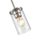1-Light Pendant Light in Brushed Nickel 
