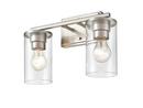 2-Light Vanity Fixture in Brushed Nickel 