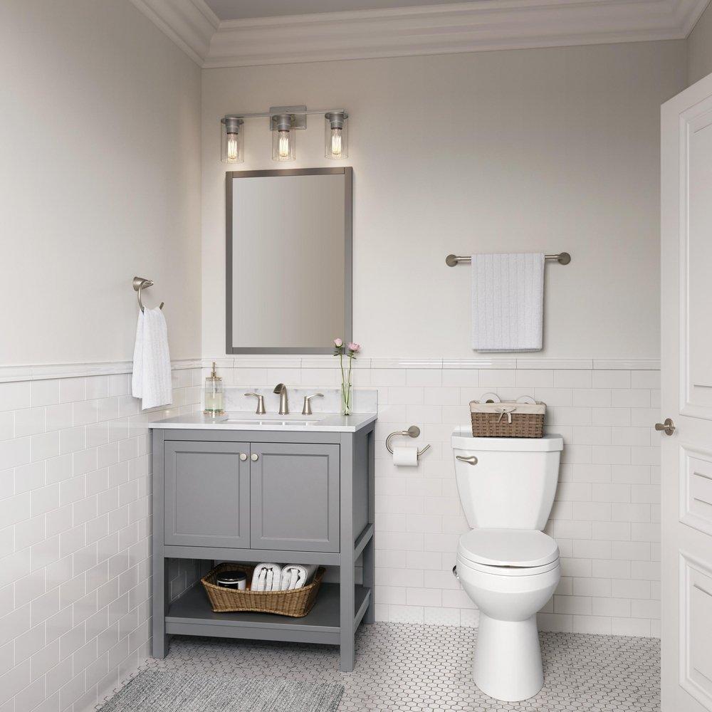 2-Light Vanity Fixture in Brushed Nickel 