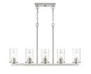 5-Light Chandelier Ceiling Light in Brushed Nickel 