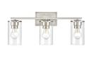 3-Light Vanity Fixture in Brushed Nickel
