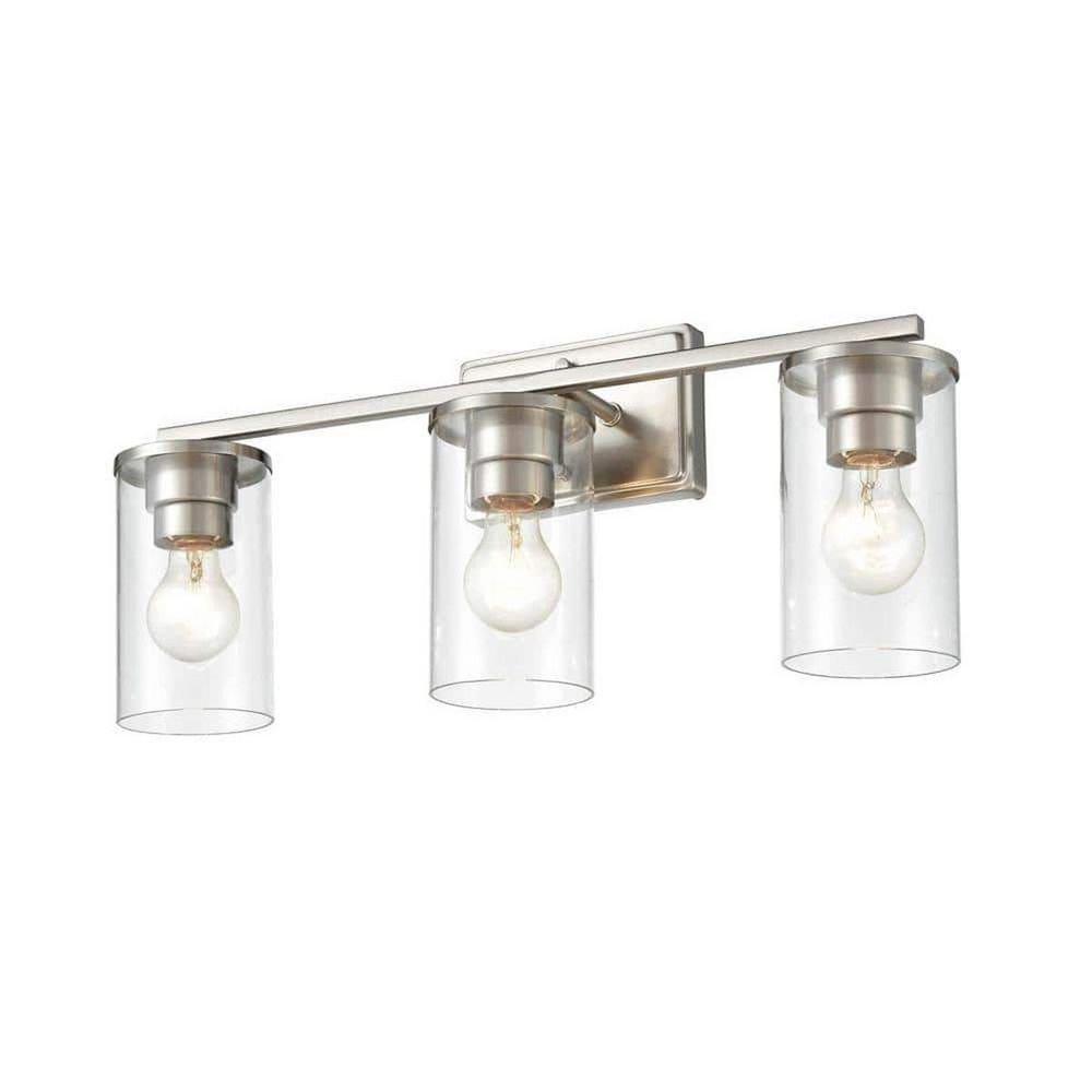 3-Light Vanity Fixture in Brushed Nickel 