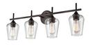 4-Light Vanity Fixture in Rubbed Bronze 
