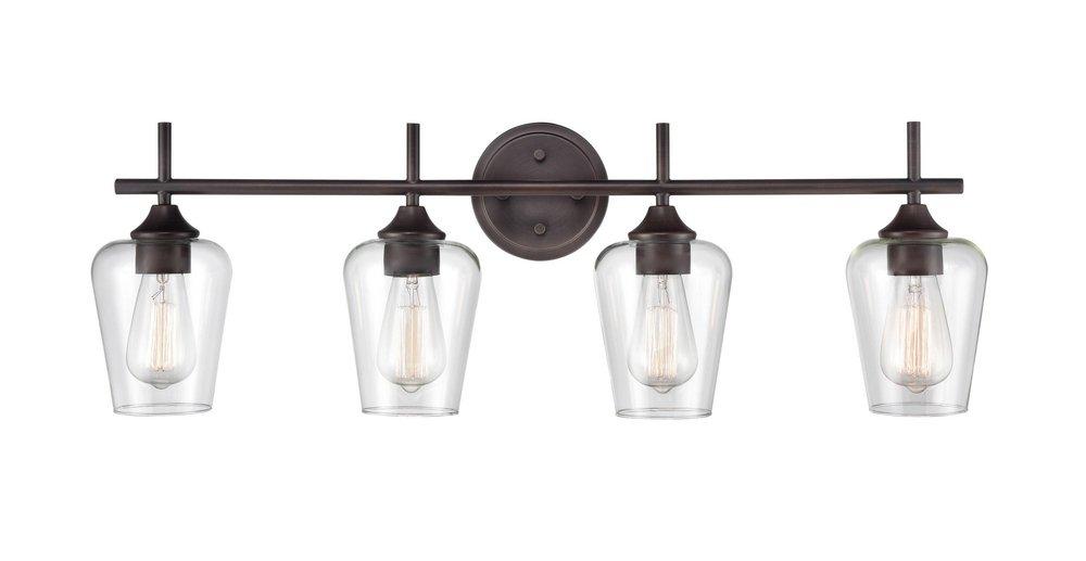 4-Light Vanity Fixture in Rubbed Bronze 
