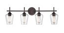 4-Light Vanity Fixture in Rubbed Bronze 