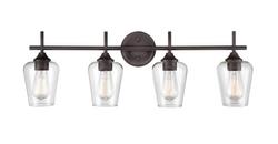 4-Light Vanity Fixture in Rubbed Bronze