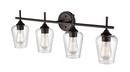 4-Light Vanity Fixture in Rubbed Bronze 