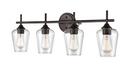 4-Light Vanity Fixture in Rubbed Bronze 
