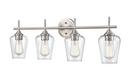 4-Light Vanity Fixture in Brushed Nickel 