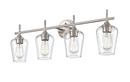 4-Light Vanity Fixture in Brushed Nickel 