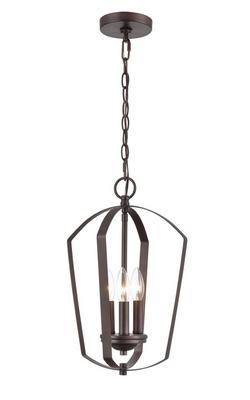 3-Light Pendant Light in Rubbed Bronze