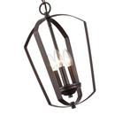 3-Light Pendant Light in Rubbed Bronze 