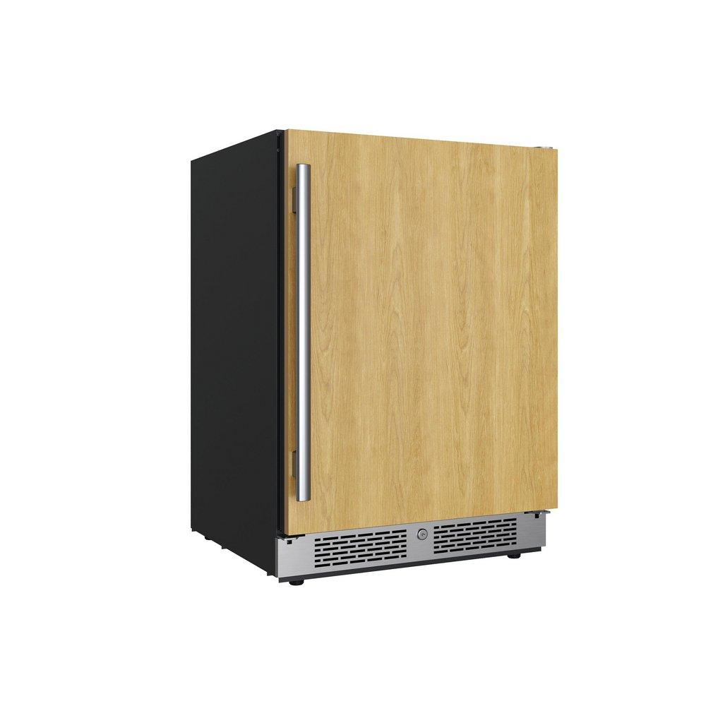 24 in. 149 Can Built-In Panel Ready Beverage Refrigerator with Solid Door 
