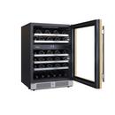 24 in. 45 Bottle Built-In Dual Zone Panel Ready Wine Refrigerator 