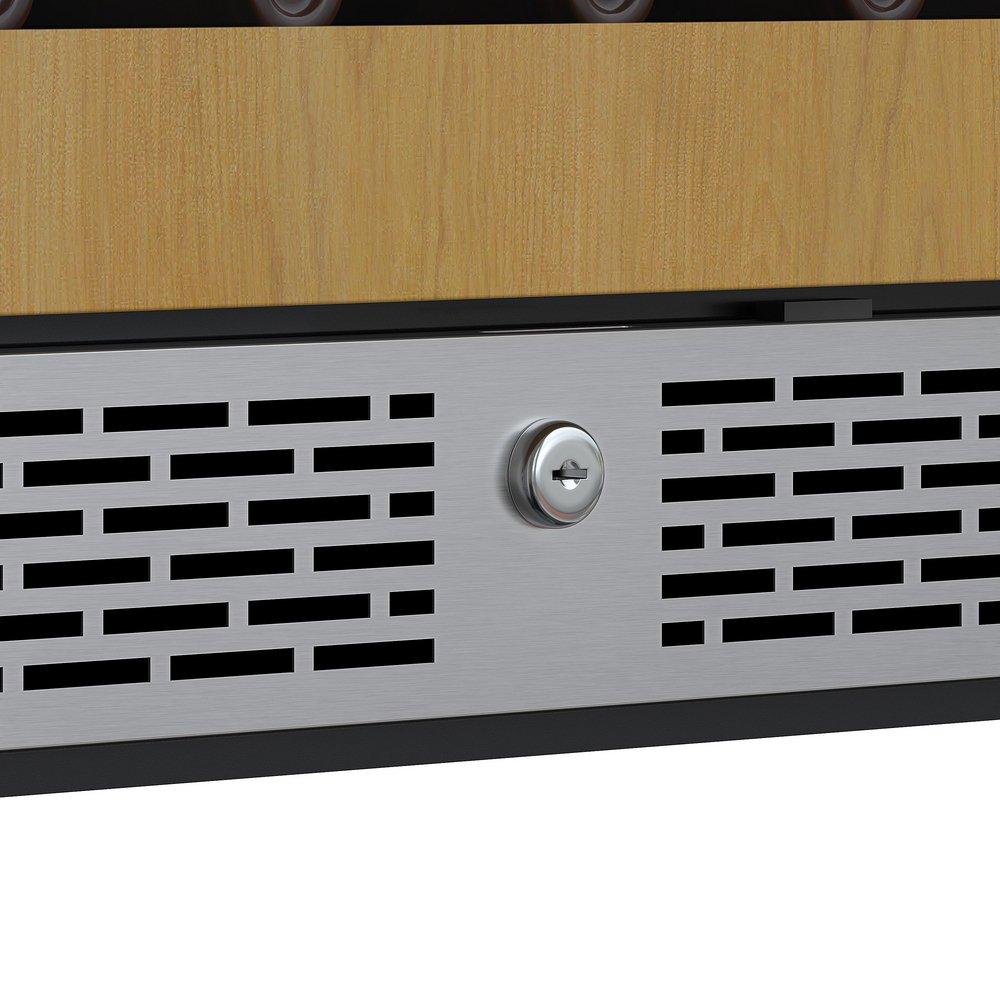 24 in. 53 Bottle Built-In Single Zone Panel Ready Wine Refrigerator 