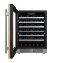 24 in. 53 Bottle Built-In Single Zone Panel Ready Wine Refrigerator 