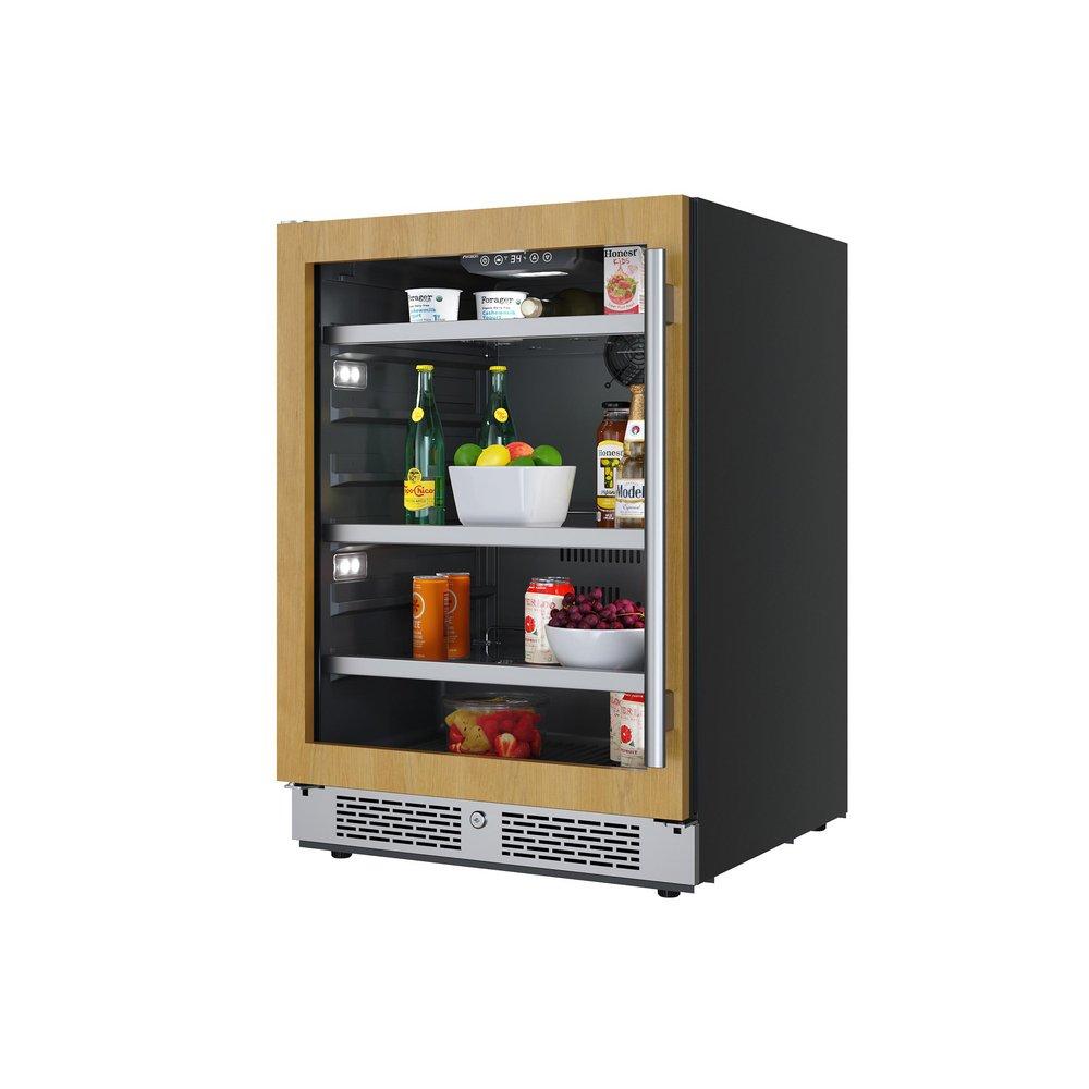 24 in. 149 Can Built-In Panel Ready Beverage Refrigerator 