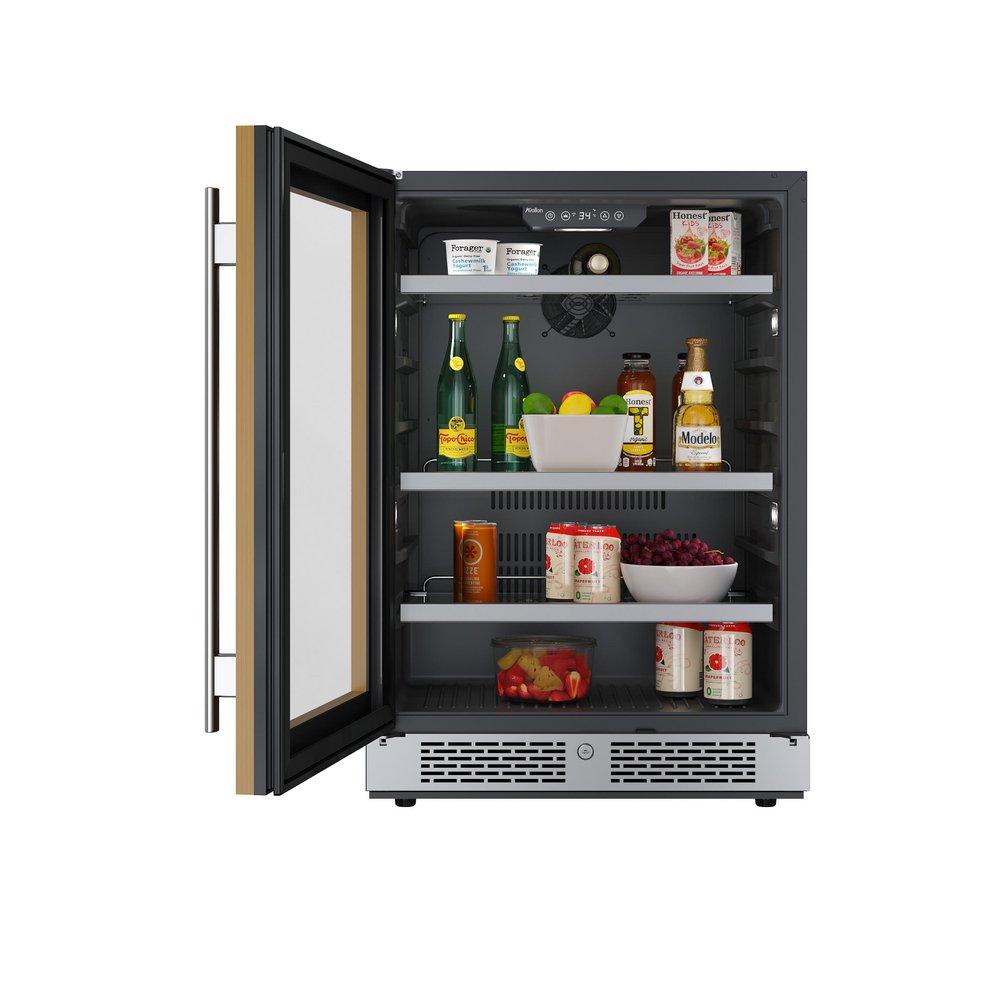 24 in. 149 Can Built-In Panel Ready Beverage Refrigerator 