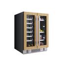 24 in. 21 Bottle Built-In French Door Panel Ready Wine and Beverage Refrigerator