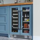 24 in. 21 Bottle Built-In French Door Panel Ready Wine and Beverage Refrigerator 