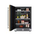 24 in. 149 Can Built-In Panel Ready Beverage Refrigerator with Solid Door 