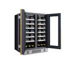 24 in. 42 Bottle Built-In French Door Panel Ready Wine Refrigerator 