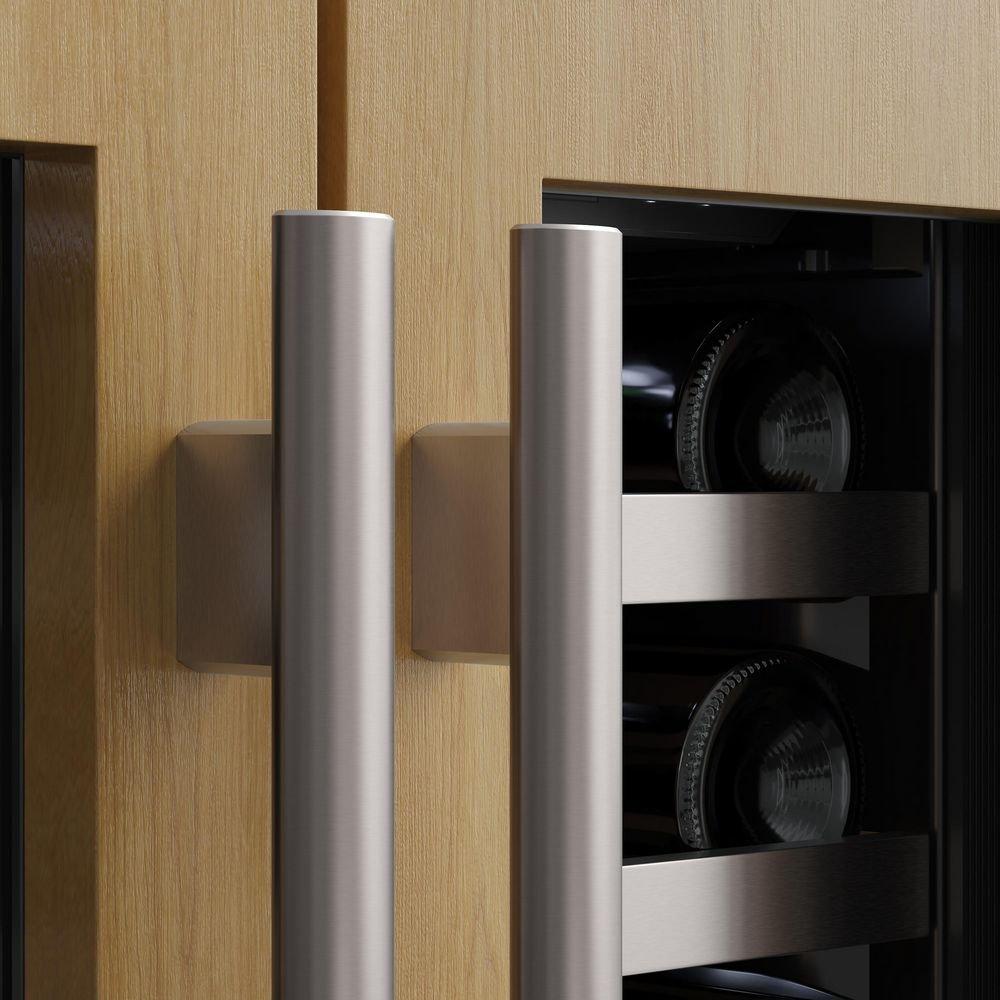 24 in. 42 Bottle Built-In French Door Panel Ready Wine Refrigerator 