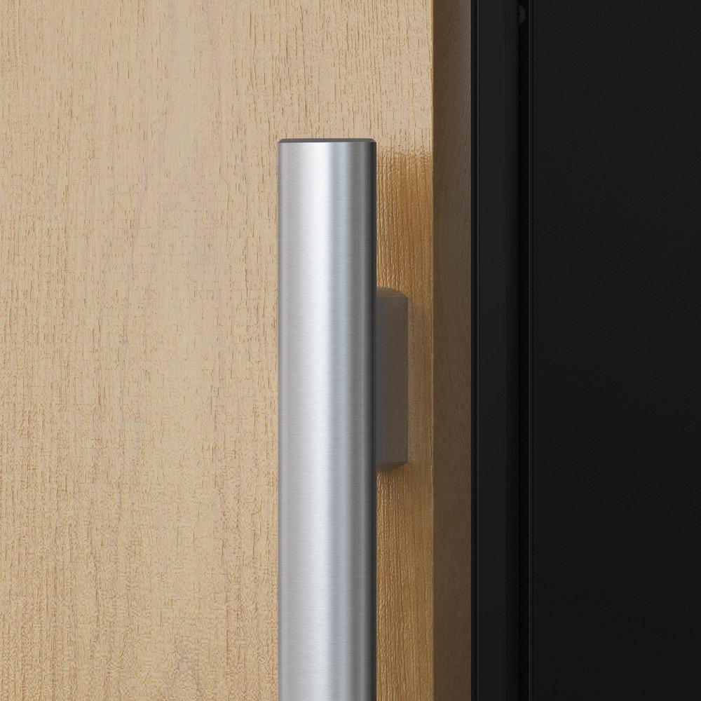 24 in. 45 Bottle Built-In Dual Zone Panel Ready Wine Refrigerator with Solid Door 