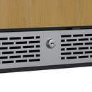 24 in. 45 Bottle Built-In Dual Zone Panel Ready Wine Refrigerator with Solid Door 