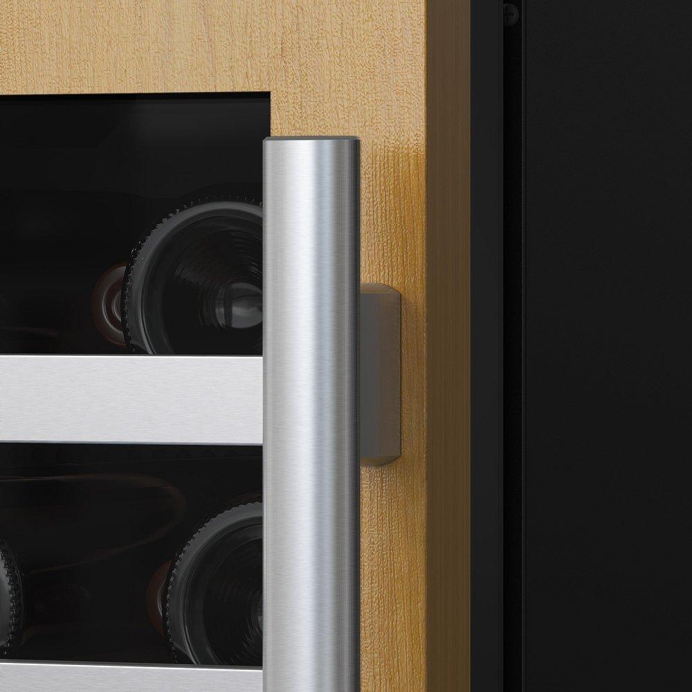 24 in. 45 Bottle Built-In Dual Zone Panel Ready Wine Refrigerator 