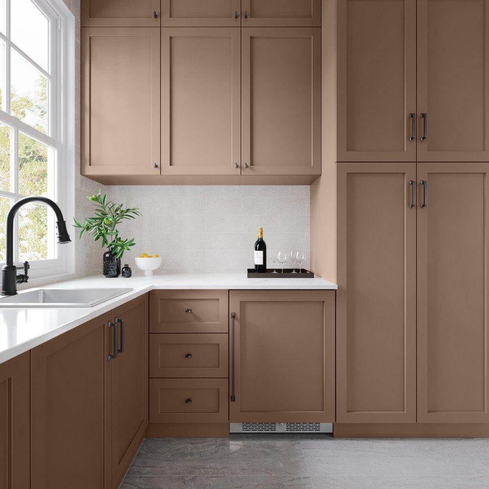 24 in. 45 Bottle Built-In Dual Zone Panel Ready Wine Refrigerator with Solid Door 