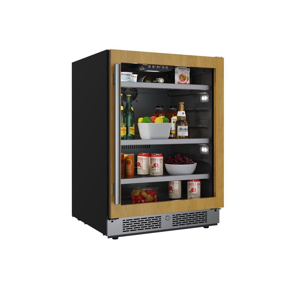 24 in. 149 Can Built-In Panel Ready Beverage Refrigerator 