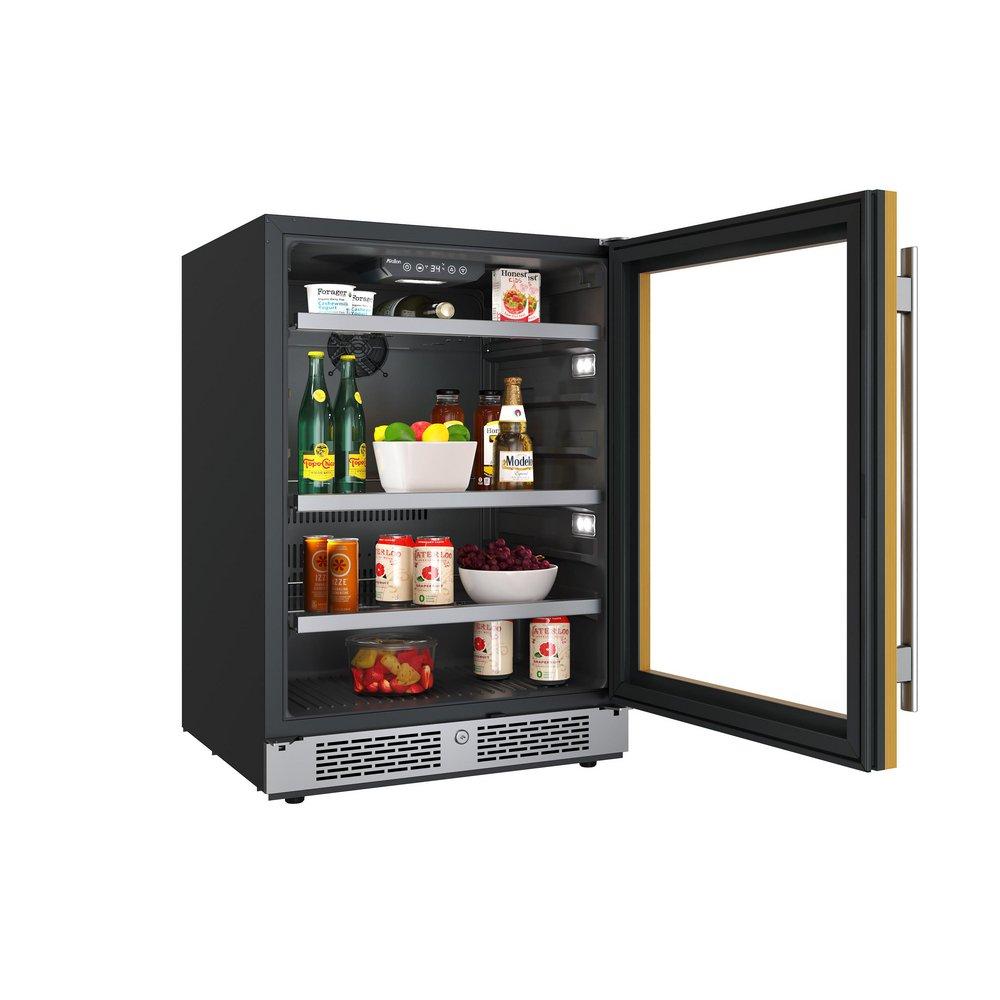 24 in. 149 Can Built-In Panel Ready Beverage Refrigerator 