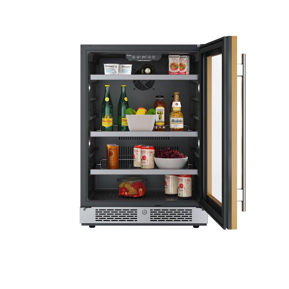 24 in. 149 Can Built-In Panel Ready Beverage Refrigerator 
