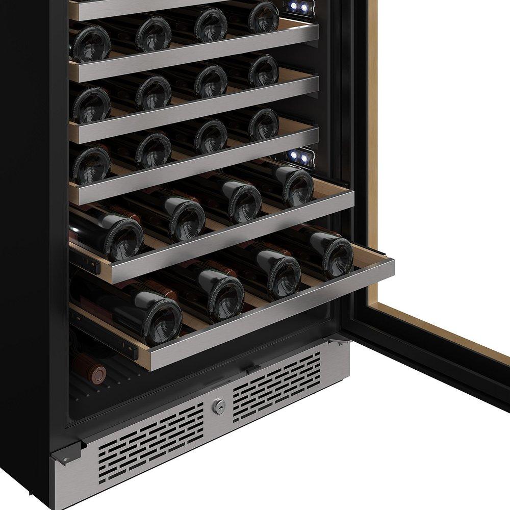 24 in. 53 Bottle Built-In Single Zone Panel Ready Wine Refrigerator 