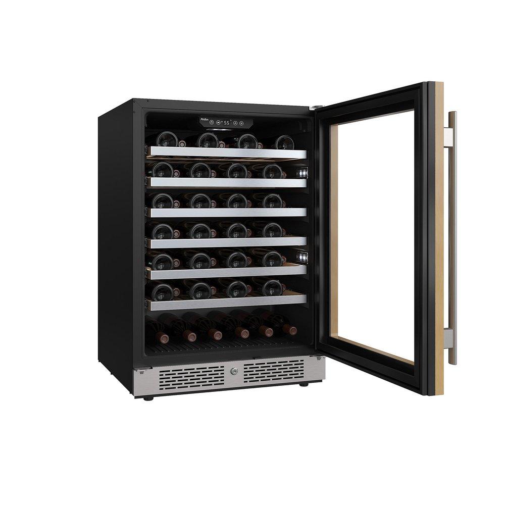 24 in. 53 Bottle Built-In Single Zone Panel Ready Wine Refrigerator 