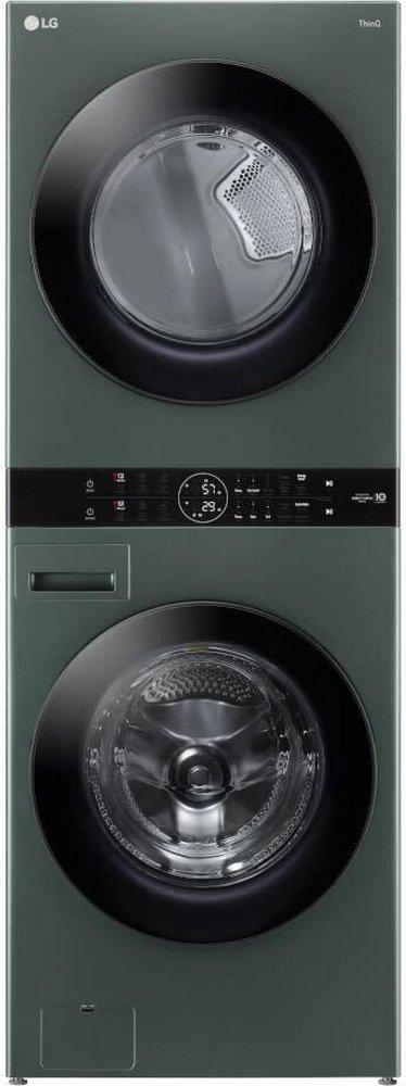4.5 cu.ft. Washer 7.4 cu.ft. Electric Dryer Washtower with Center Control TurboWash360 and TurboSteam Nature Green 