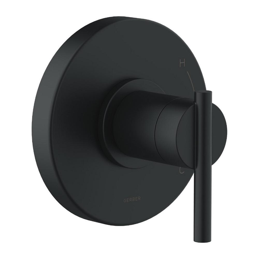 PARMA 1H PRESSURE BALANCE TRIM KIT & TREYSTA CARTRIDGE FOR VALVE ONLY SATIN BLACK 