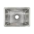 21-1/2 x 16 in. No Hole Copper Single Bowl Undermount Kitchen Sink in Polished Nickel