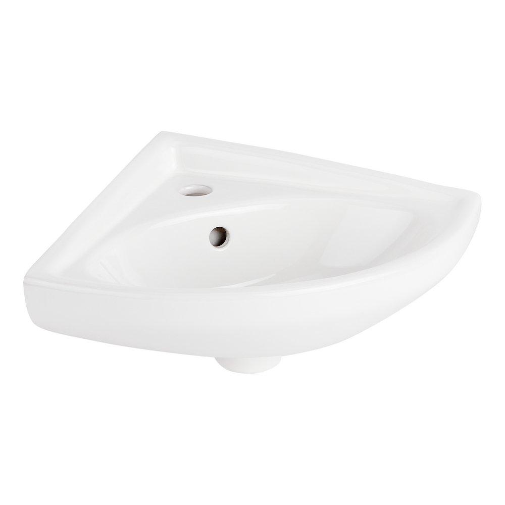 19-7/8 in. Wall Mount Rectangular Vitreous China Bathroom Sink in White 