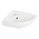 19-7/8 in. Wall Mount Rectangular Vitreous China Bathroom Sink in White 